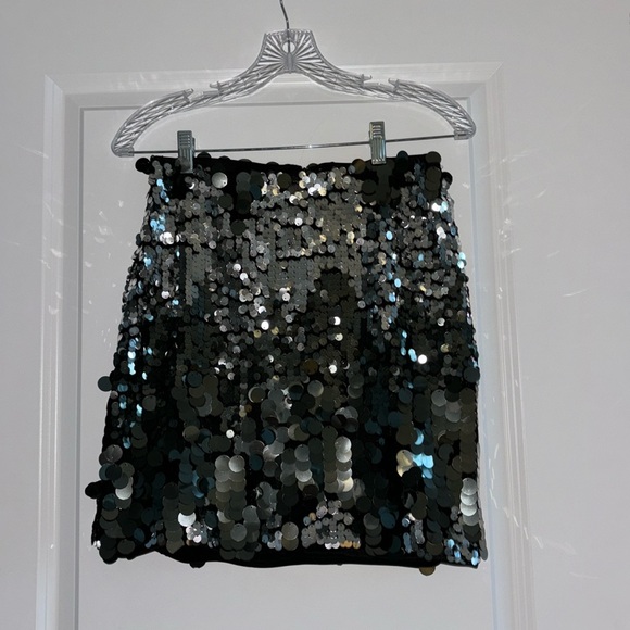 Flying Tomatoes Women’s Sequin Miniskirt Size Small – Party, Glitter, Metallic - Picture 4 of 6